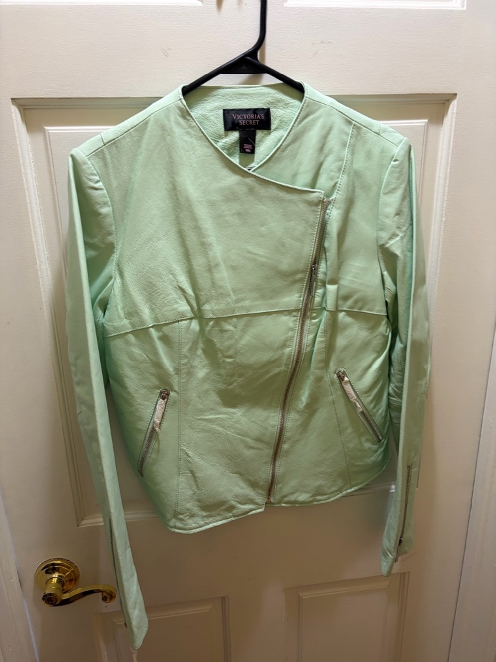 Victoria's Secret Mint Leather Jacket